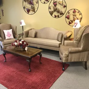 Sit, visit with your friends over tea, coffee and desserts.