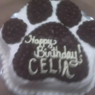 Paw print Cake