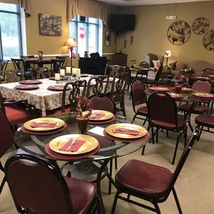 We host jazz concerts, baby and bridal showers in this quaint place.