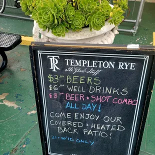 Drink specials
