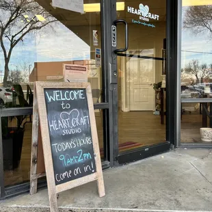 Welcome to Heart Craft Studio - a space for creative exploration! Come on in, check out our class, browse our shop, or just say hello!