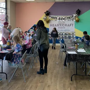 Noon Year's Eve Family Party crafts were so much fun!