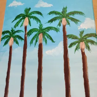 The palm trees of Santa Clara!