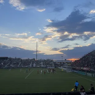 Trying not to get distracted by the sunset