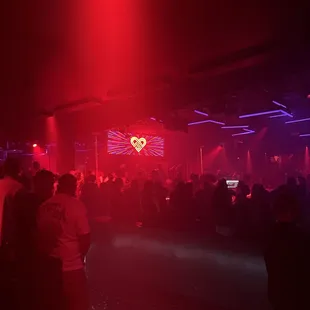 a crowd of people at a nightclub