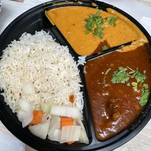 Chicken tikka masala Rice  Chicken chili