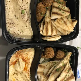 Babaganoush. Hummus. Good.