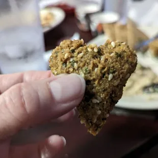 Heart shaped falafel