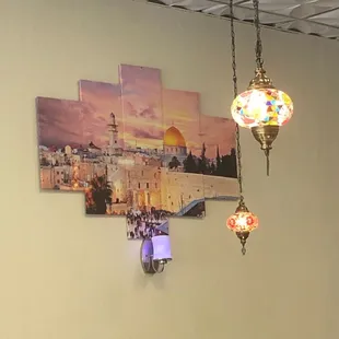 a view of the dome of the rock