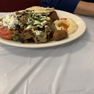 Lamb and beef platter