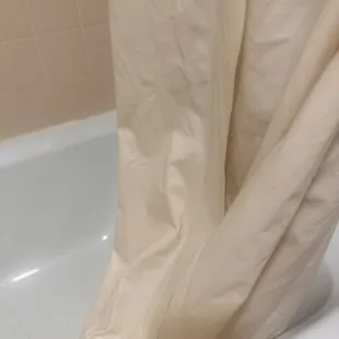 The dirty shower curtain