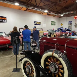 Visitors explore the new rotation.