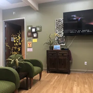 Waiting room for Echocardiogram