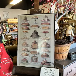 a display of pastries and pastries