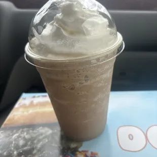 Cow tail blended coffee