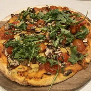 Wild Mushroom and Arugula Pizza