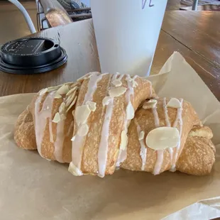 Almond vegan croissant