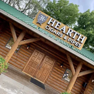 the front of the building