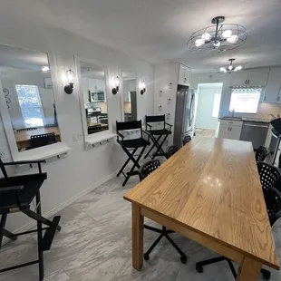 Getting ready space in the bridal suite!