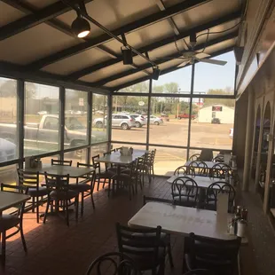 a view of the outside of the restaurant