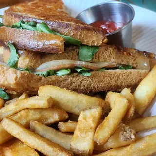 Parmesan-Crusted Grilled Cheese Sandwich