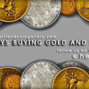 We are buying #gold and #silver daily. Visit us online at www.heartlandcoingallery.com