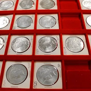 silver morgans! We are buying #gold and #silver daily. Visit us online at www.heartlandcoingallery.com