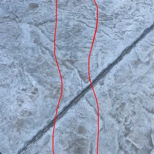 New crack in the 5 week old pad