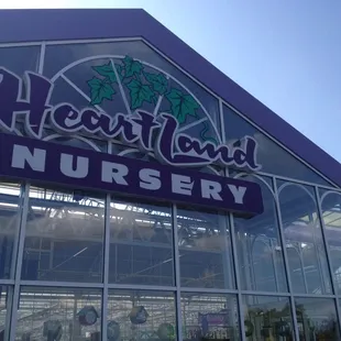 The front of the building