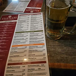 menu, pizza