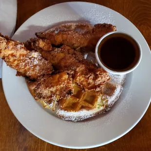 Chicken &amp; waffles. So. Dang. Good.