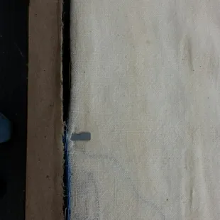 Glazier point through material