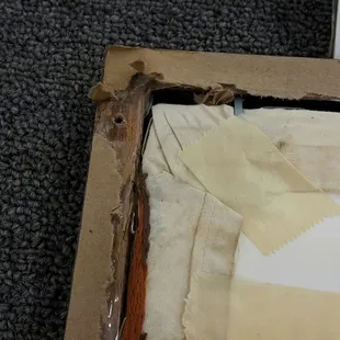 Glazier point through material