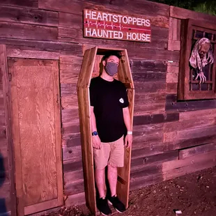 A photo op, there were several set up