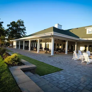 patio and dining area
