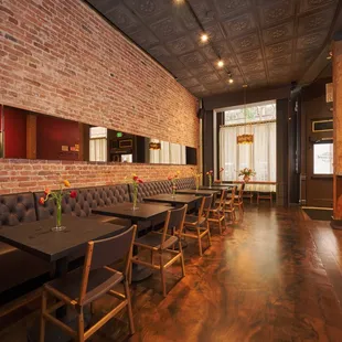 the interior of the restaurant
