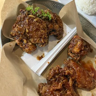 Soy Garlic Chicken and YangYum Chicken