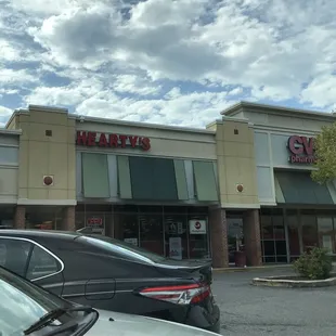 cars parked in front