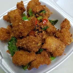 Salt pepper chicken appetizer $4.50