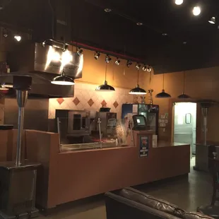 the interior of the restaurant