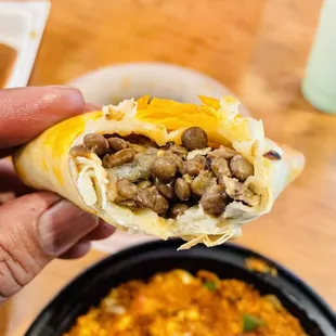 Ethiopian style breakfast &amp;veggie sambosa on side