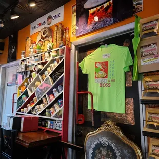 the inside of a restaurant