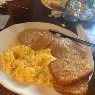 Pancake with Egg and Cheese