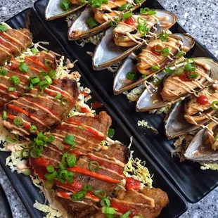 Jalapeño poppers and mussels!