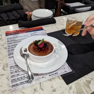 A wonderful creme brulee made by Chef Josh! The deserts do rotate so don't expect to always be on the menu.