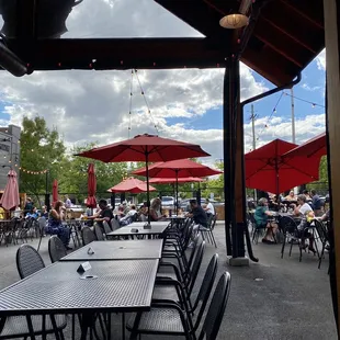 Outdoor patio of Heathen Brewing Feral Public House