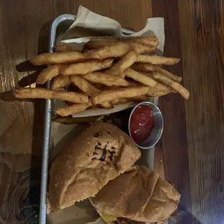 Peanut Butter Bacon Time Burger