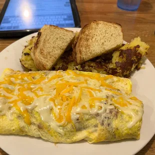 Meat omelette