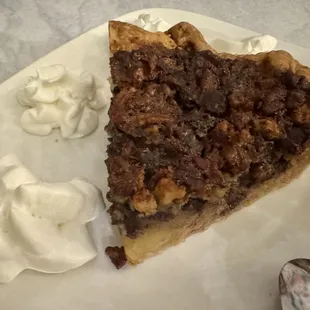 Walnut Pecan Pie with Chocolate and Burbon