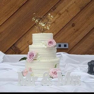 a wedding cake